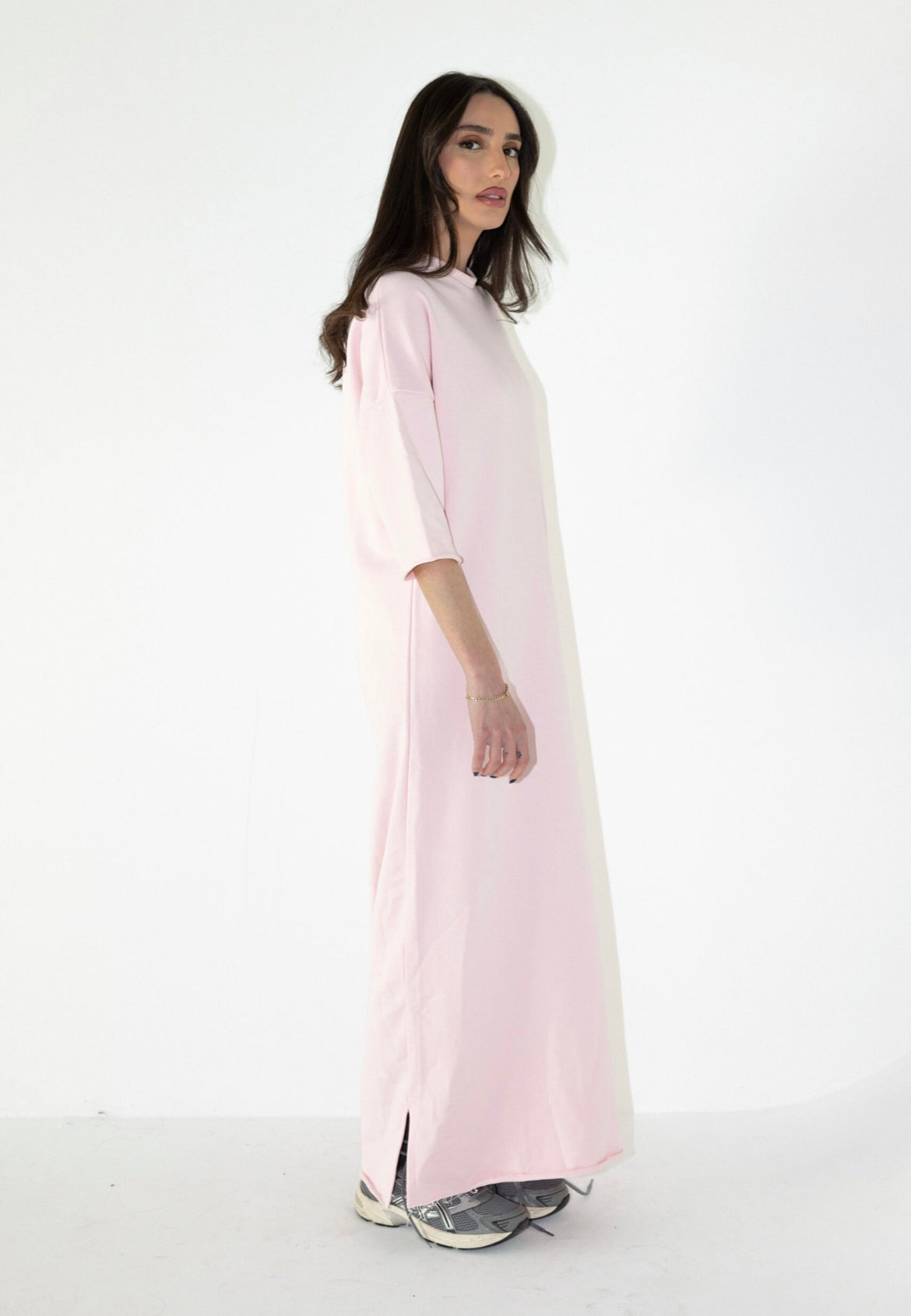 T-shirt dress pink