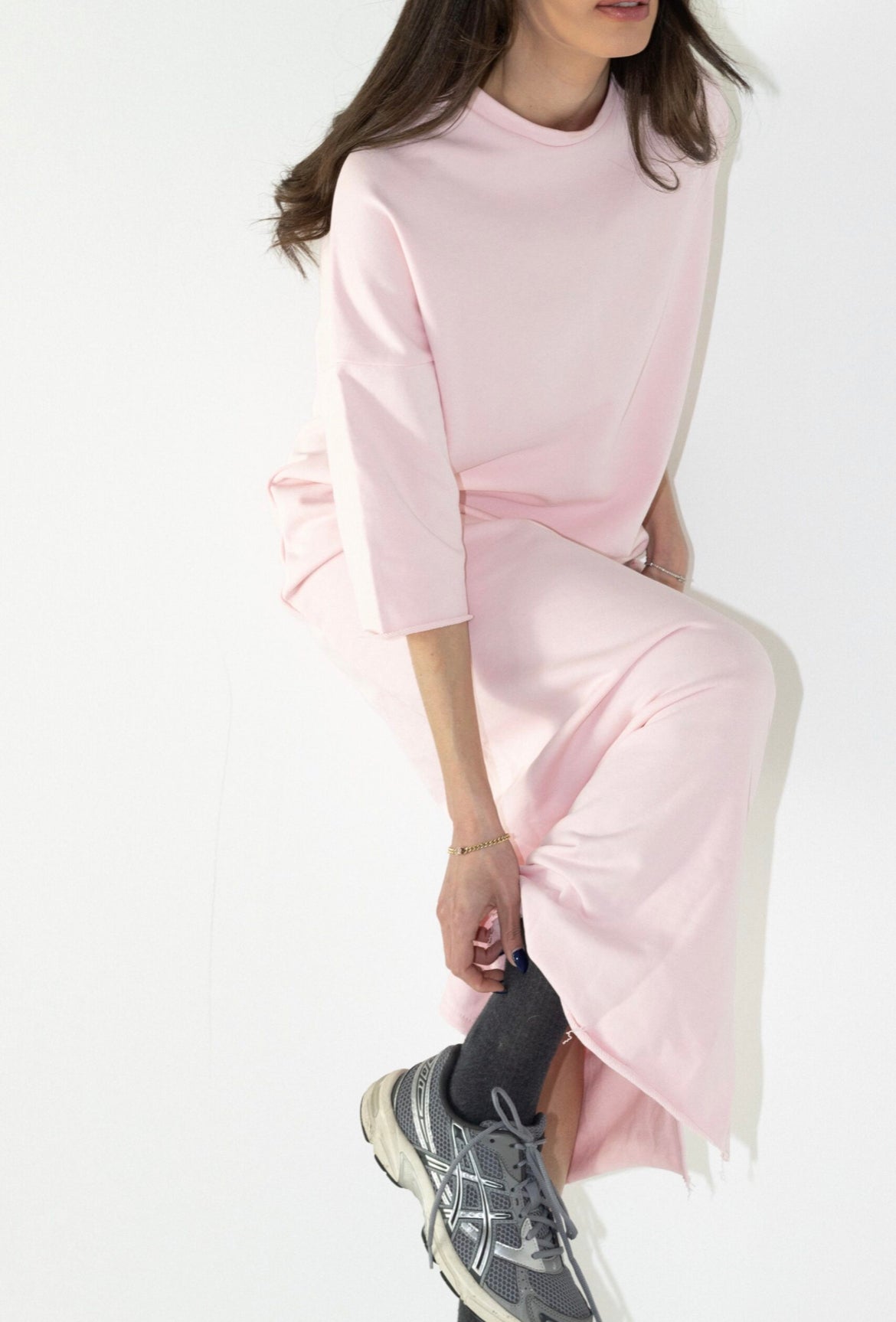 T-shirt dress pink