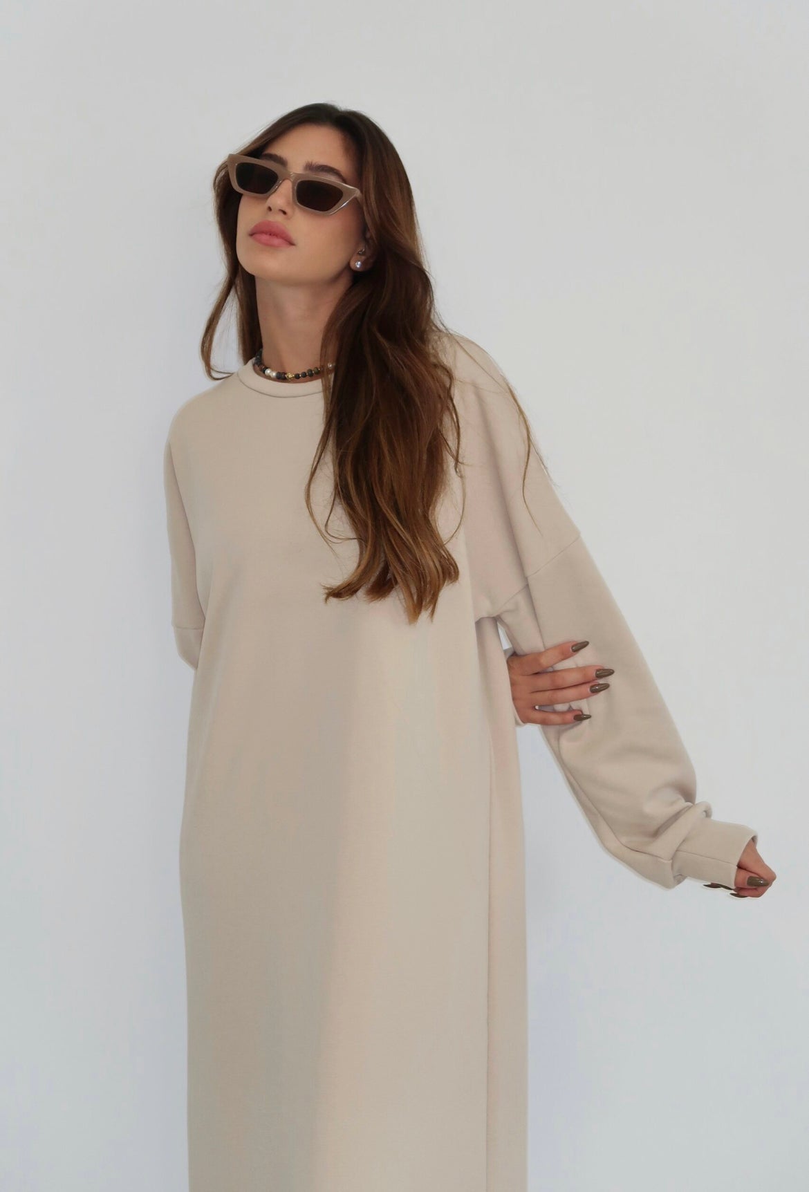 Tomi dress beige