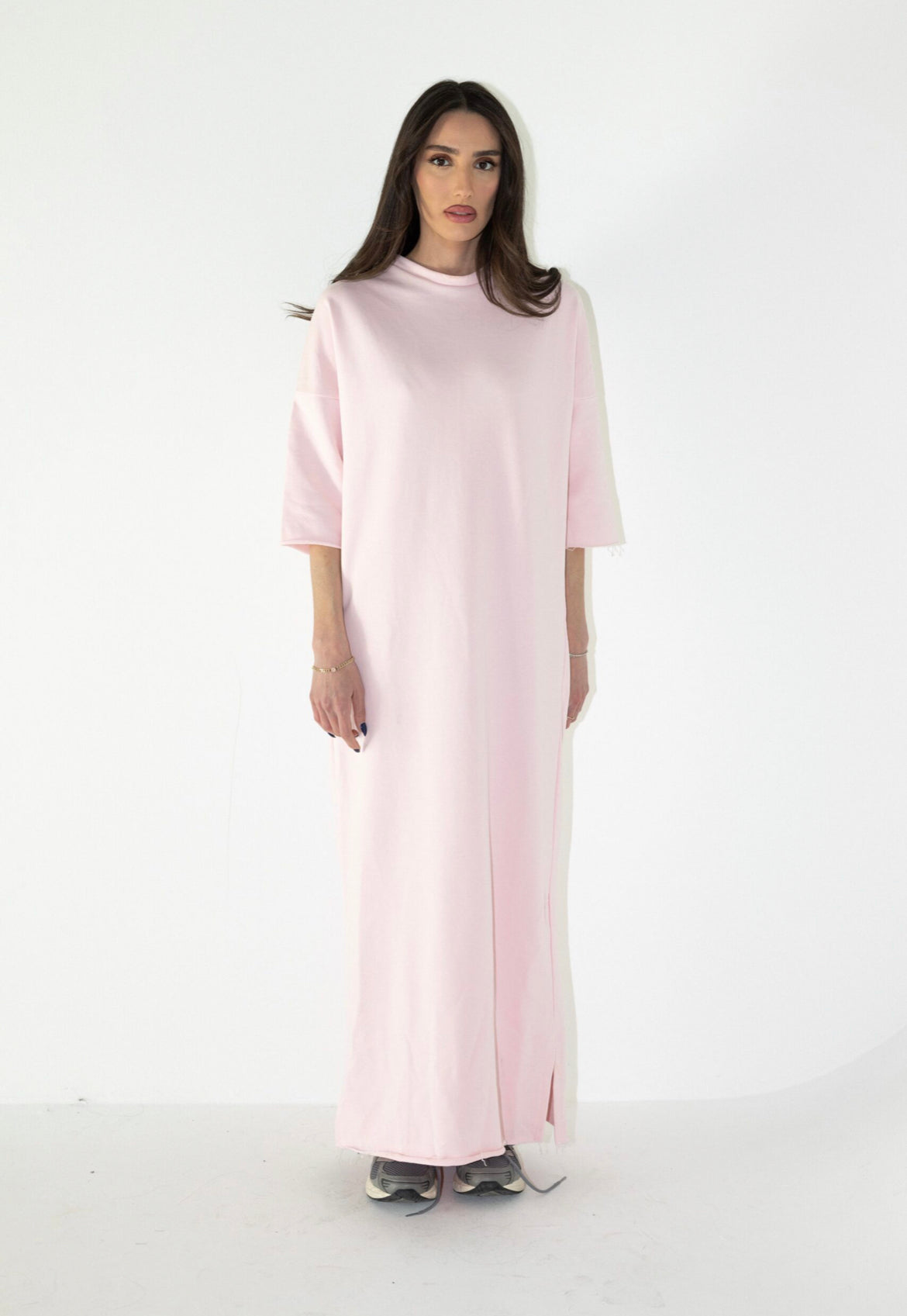 T-shirt dress pink