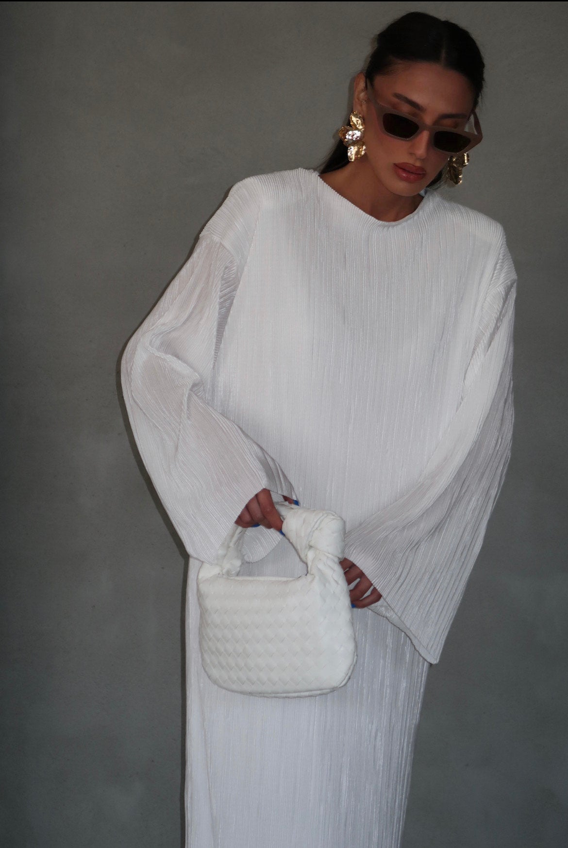 Natalie dress white
