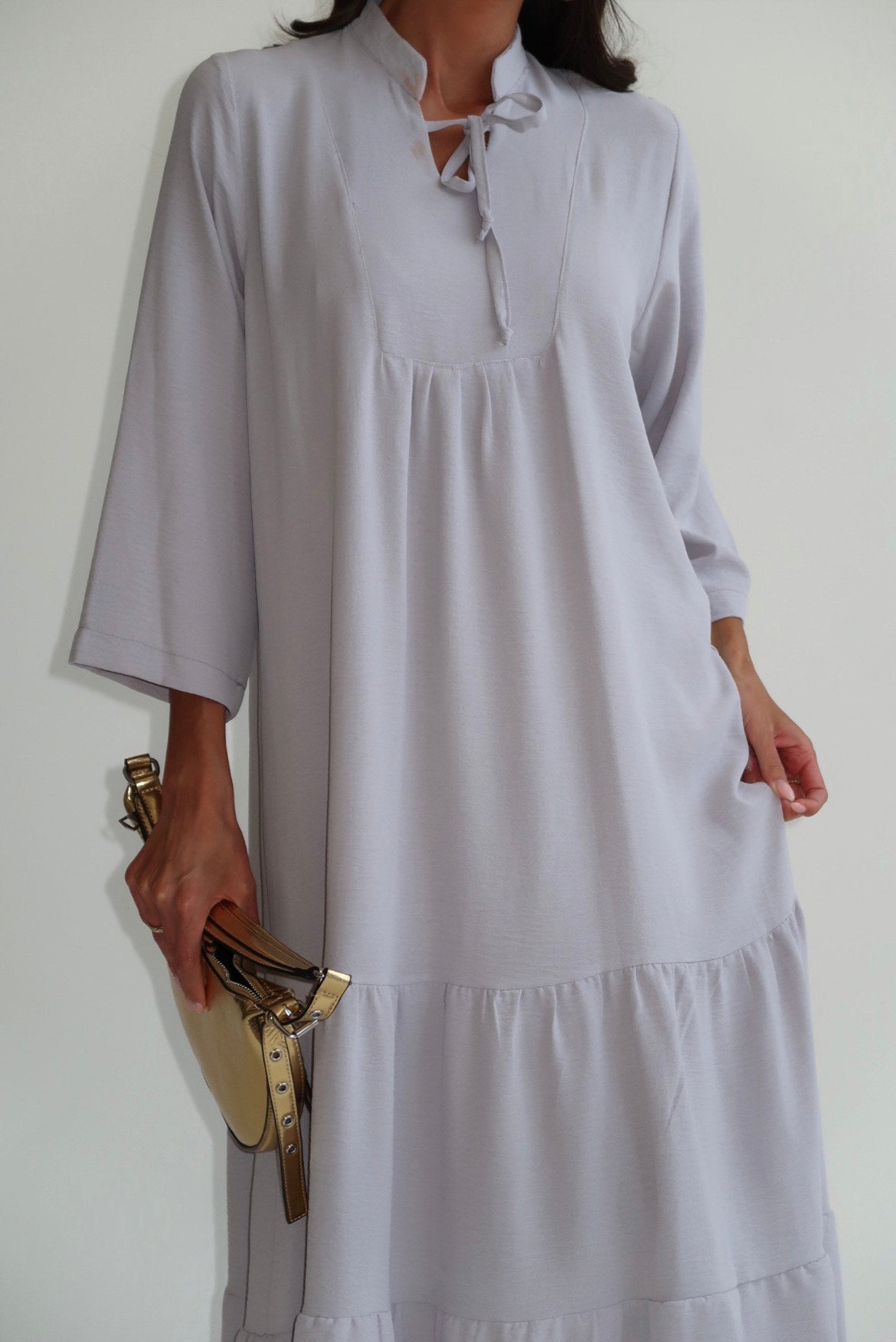 Shilo dress light grey