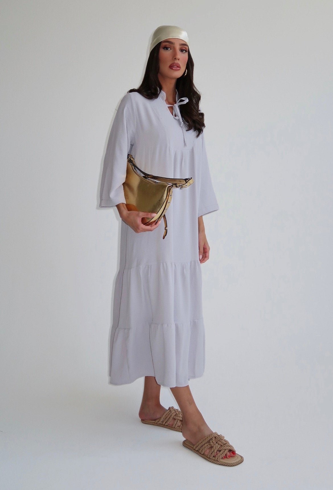 Shilo dress light grey